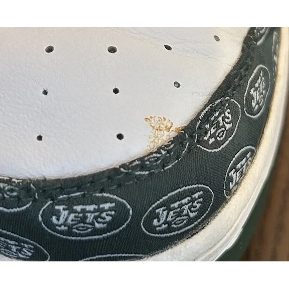 Reebok Men's Size 12 White/Green New‎ Jets Team Sneakers
